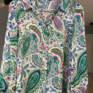 Zara blouse’s gorgeous colors silky